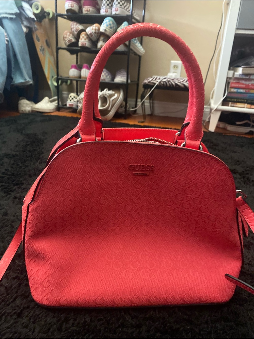 GUESS Coral Dome Satchel with Top Handles